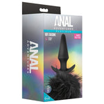 Anal Adventure Rabbit Tail Anal Plug - Black