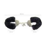 Bondage Fluffy Hand Cuffs - BlackTake control with these fluffy black hand cuffs. No matter what situation you get your self into, these babies are sure to tame the issue. Comfortable yet stylish. 145mm long, and each cuff is 50mm.