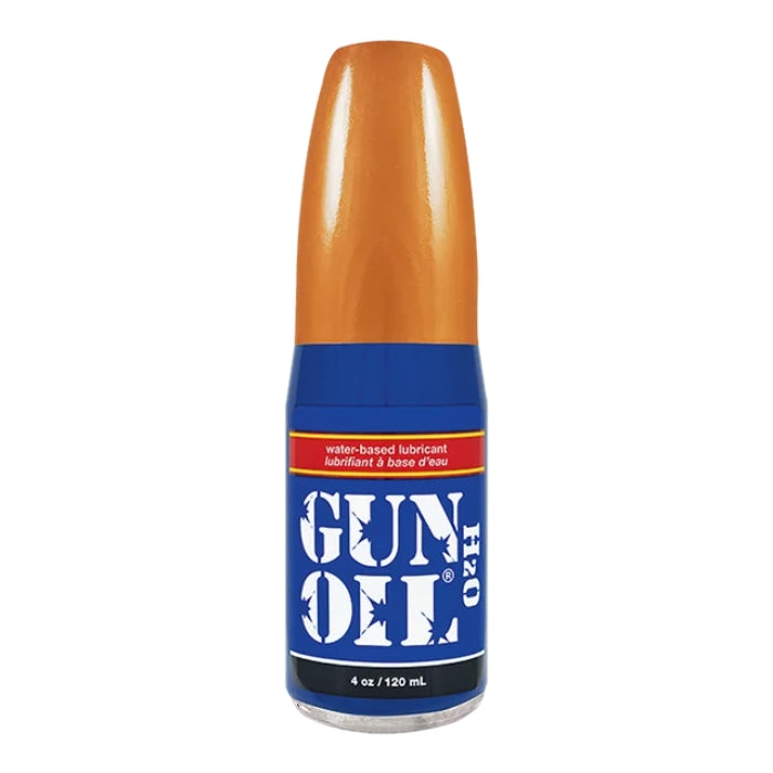 Gun Oil H2O 120ml is a high-quality water-based lubricant whose effect lasts almost as long as that of a silicone-based product and which is still easy to wipe clean. It has a moist consistency and feels particularly gentle and supple. Because Gun Oil H2O does not contain silicone, it is suitable for use with all sex toys. Healing extracts of aloe vera and oats help prevent skin irritation, ginseng and guarana rain blood circulation and thus increase excitement!