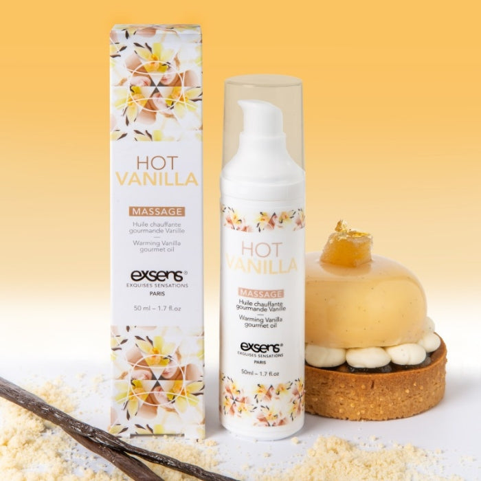 This gourmet Hot Vanilla massage oil with warming effect was specially created to bring new sensations and emotions into your intimate play. Raise the temperature and indulge in these irresistibly delicious warming gourmet massage oils. Their fresh and fruity flavours will delight your taste buds and open your appetite for intimacy.