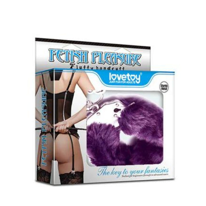 Discover a new level of pleasure and excitement with Lovetoy's Fetish Pleasure Fluffy Handcuffs in classic black. These handcuffs are not your ordinary restraints - they are a gateway to a world of thrilling sensations and intense passion. Made from sturdy metal with a thick and irresistibly soft fur, these handcuffs ensure a secure and comfortable fit.