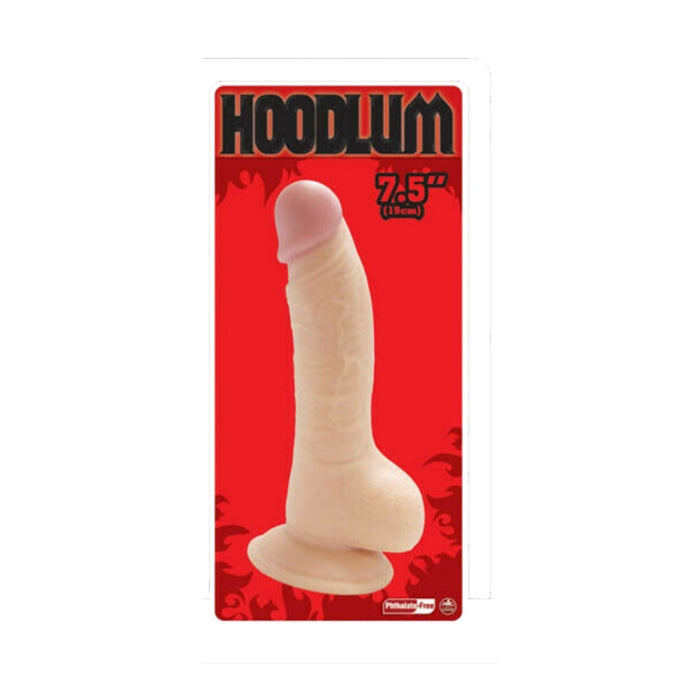 Hoodlum 7.5inch Dildo with Scrotum - Light