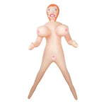 With extra large breasts and 3 love holes that are always ready to please, the Janice Japlin inflatable love doll is a dream date. This brunette features a curvy shape and plenty of detail and we love her flesh coloured design for a lifelike look. She’s made from body safe PVC.