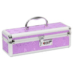 This medium adult toy chest is ideal for keeping your toys secret and safe. With aluminum and butterfly accents this cute, little box is lined and protected with a combination lock. (12"x4"x4"). *Toys not included.