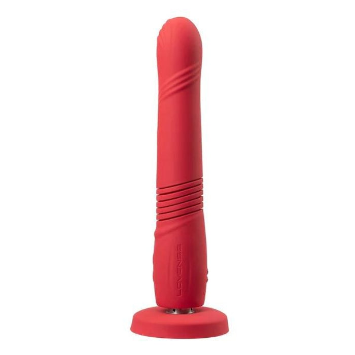 Each motor provides intense sensations that will lead to orgasms multiple times during its 4 hours of battery use. Vibration motor located at the tip & up to 140 strokes/min, 3 cm (1.18 in) stroke length. Strong suction cup that can be removed enables hands-free use by attaching it to smooth surfaces. App controlled, rechargeable and waterproof.