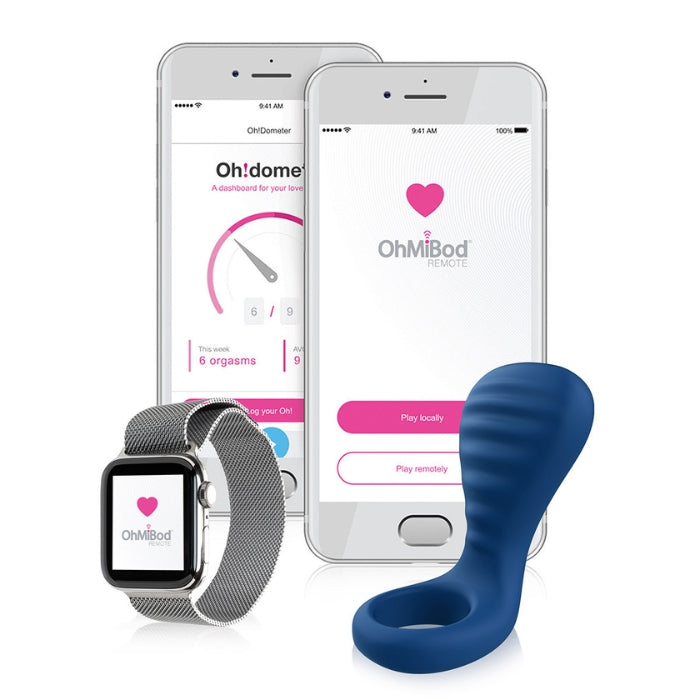 Created with couples in mind, the Extended Touch™ flexible design creates consistent contact during use, leaving everyone satisfied and ready for round two. Finally, an inclusive couple's ring that provides vibrating ecstasy for one partner and toe-curling sensations for the other. Made with body-friendly silicone. Start by downloading the free OhMiBod Remote™ App, then launch, pair and play. Once connected, the fun really begins.