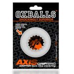 Oxballs Axis Gripring - Clear cock ring is rubbery-soft plus+silicone blend that’s softer and stronger than regular silicone. It’s the right size and feel for longer wear, the right stretch for the best fit. The inner rim of AXIS is lined with humpy ridges all the way around for a different feel than our smoother rings—the ribs add more grip and more space for lube.