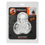 The Nutter was made to encase your balls and plump up your package just like the Sacksling but with a thicker material and tighter fit. The Nutter has a built in cocksling with a stretchy sack for your scrotum. Wear it for an intense session or under your clothes to create a bulge. The sack features a drainage hole that doubles as a contact openin, for electro contacts points for those who enjoy a more shocking experience. Made from FLEX TRP