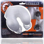 Meatlocker is Oxballs hardcore chastity gear. Its super-stretchy rubber and silicone blend is Oxballs first full-cover chastity device that wraps around the penis and scrotum. It’s easy to put on + comfortable for long-term wear. It stretches to fit and grips you like a glove. It’s got the feel of warm silicone the strength and stretch of TPR and the look of a double-pierced penis.