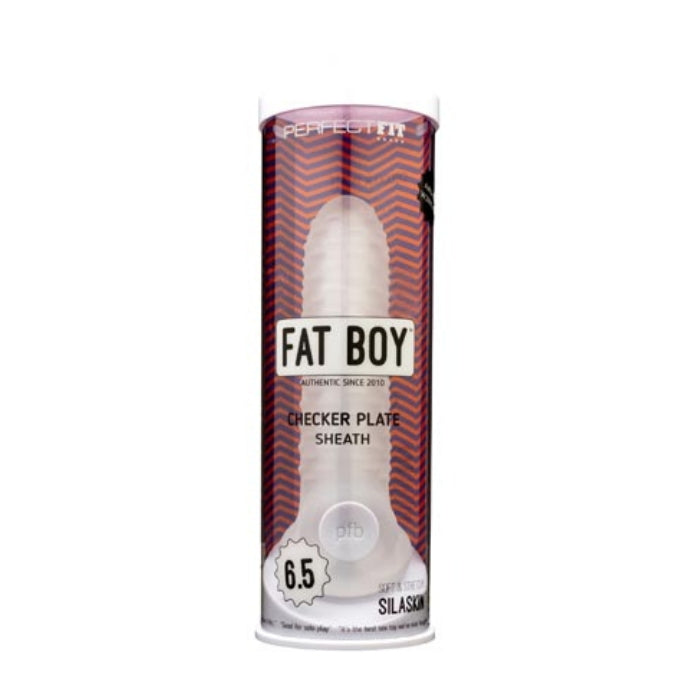 Penis Sleeve Perfect Fit Fat Boy Checker Plate - 6.5 inch