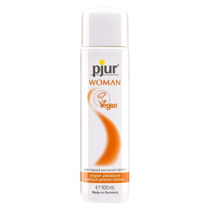 Pjur Woman vegan has 100% vegan ingredients and is adapted to the ph of female mucous membranes and does not contain parabens, paraffins, glycerine, synthetic fragrances and dyes. For more quality of love and life. It is suitable for use with condoms and all sex toys.