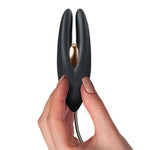 This soft to the touch vibrator is perfect for clitoral massage. Rest the ears on either side of your nipples for intense foreplay and nipple stimulation, or run the ears down the shaft of his penis for exquisite glans and penile stimulation. 