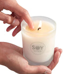 A range of natural soy based aromatherapy body candles. SoyLites takes pride in innovating eco-authentic products that your skin will love, while engaging your mind, body and spirit. A delicate massage candle, specifically unscented and safe for use on pregnant moms and babies. With extra coconut oil.