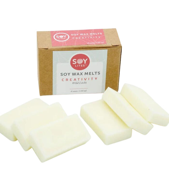 A range of natural soy based aromatherapy soy melts. SoyLites takes pride in innovating eco-authentic products that your skin will love, while engaging your mind, body and spirit. Creativity with Wild Litchi comes in a pack of 6.