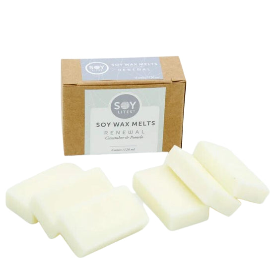 A range of natural soy based aromatherapy soy melts. SoyLites takes pride in innovating eco-authentic products that your skin will love, while engaging your mind, body and spirit. A combination of Cucumber and Pomelo offers a relaxing, gentle and soothing experience for a calm life comes in a pack of 6.