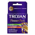 Trojan Pleasure Pack of 3 Condoms