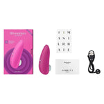 Compact sized clitoral stimulator. All Womanizer products feature a unique innovation called Pleasure Air Technology. 6 intensity levels whether you prefer soft and gentle or powerful and intense, or something in between. Waterproof and rechargeable.