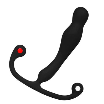 Eupho Syn gives you a sleek, ergonomic prostate massaging experience. You just need to relax and indulge in the velvet touch silicone. New to prostate massagers, here is how it works: The plug itself is what goes inside you, and a thicker arm that stimulates the area between your anus and your scrotum. As with any anal play, you can never use too much lube! Use this toy with your favorite water-based lube!