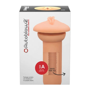 Autoblow 2 Plus XT Vagina Sleeve A is an interchangeable sleeve designed to fit the Autoblow 2 masturbator. The sleeve is made from a high quality artificial skin. This product is perfect for users with a 7.5 - 10cm girth, all lengths.