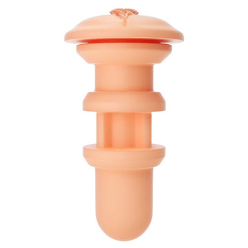 Accessory for the Autoblow AI and AI Machine! Sleeve with sensual dots and a realistic vagina opening. Silky soft silicone. Can be removed from the casing for cleaning. Complete length = penetration depth 17 cm, inner Ø 2 cm (flexible). Machine NOT included.