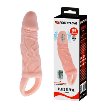 If you are craving a little extra length in the bedroom then our fabulous ball ring penis extender will be sure to help you out. This penis extender will add an enhancement onto your erection, allowing you to feel more confident and satisfied during sex. The shape of the extender is realistic and veined, for a natural look and the base features a ball ring that hugs the base of your balls and will keep the extender in place and provide some erection prolonging effects.