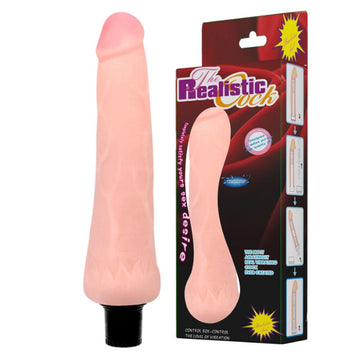 Adult novelty product Baile Real Feel Vibrator, a highly irresistible dildo in flesh tone