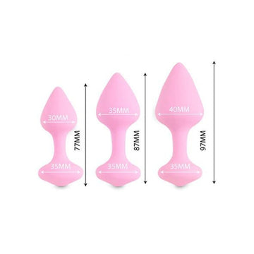 Whether you're looking for an introduction to anal sex toys or extra stimulation during sex, the FeelzToys Bibi butt plug unisex set is an excellent option for you. Dimensions: Small - 77 x 3 x 35 mm, weight: 28g Medium - 87 x 35 x 35 mm, weight: 44g Large - 97 x 4 x 35 mm, weight: 65g