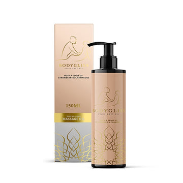 Lift your senses to exciting heights with sensual massages and enjoy the continuous feeling of your partner's touch. Its extreme softness and long-lasting effect will put you in a state of pure joy. The massage oil is also suitable as a lubricant for wonderful sex. The romantic and elegant scent of rose petals put you in an intimate mood. BodyGliss is the perfect Firestarter. For sensual massages full of pleasure and intimate contact. Scent of strawberries and champagne.