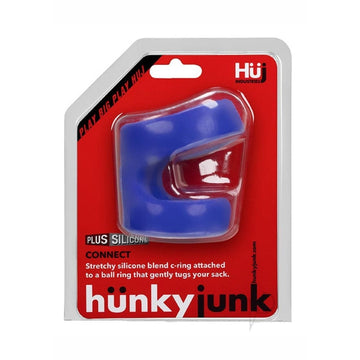 The Cockring and Ball tugger was designed to securely hold your scrotum in place. It is a cockring with an attached scrotum ring that tugs and gently pulls the scrotum down. The 2 rings are attached with a wide connector that acts like a rubbery spring and is strong enough for plenty of pull. This nifty product is suitable for gents of all sizes. Made from TPR silicone. Main hole circumference: 9.5cm, Ball hole Circumference: 7.6cm, Distance between rings:1.9 & 2.5 cm.
