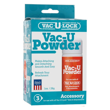 Vac-U Powder - Makes attaching and detaching of masturbators smooth and easy. It is also great to use to refresh your ULTRASKYN attachments.