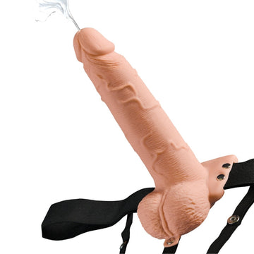 Lady Jane Adult Sex Shop | Fetish Fantasy 7.5inch Hollow Squirting Strap On Light