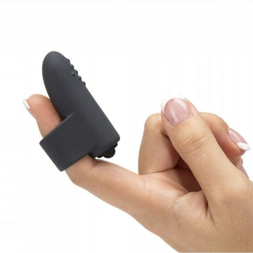 Powered by a single-speed bullet, The waterproof, body-safe silicone casing of the Secret Touching Finger vibrator is soft to the touch, with small nubs for added stimulation. This slimline bullet vibrator fits over a finger so you can touch, tease and pleasure your partner at close quarters.