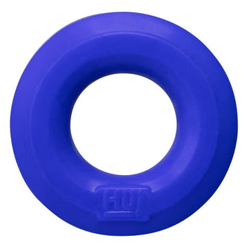 This cleverly designed cockring has a groove inside the ring that flattens out when worn, this keeps the ring in place and keeps a bit of lube between the ring and the wearer for comfort. This feature also prevents the rings from rolling up and down the shaft. Made from TPR silicone.