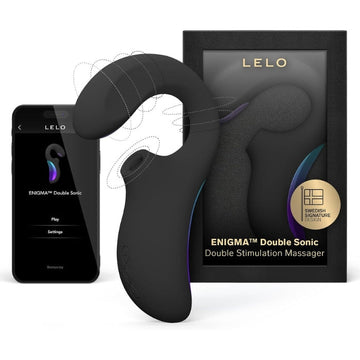 Lady Jane Adult Sex Shop | Lelo Enigma Double Sonic Vibrator - Black