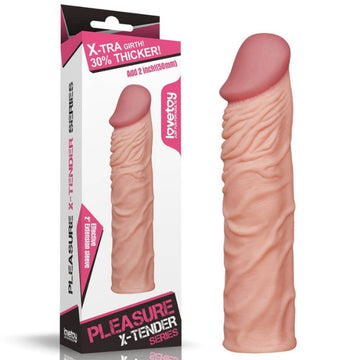 Lady Jane Adult Sex Shop | Lovetoy X-tender 2 inch Penis Sleeve - Light