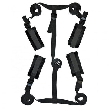 Sex Mischief bed restraints are a set of bondage restraints designed to enhance your bedroom play and add excitement. These restraints are easy to use and can be attached to any bed with adjustable straps that fit most mattress sizes. Made from high-quality materials, these restraints are comfortable and durable, and they feature soft, padded cuffs that won't irritate the skin.