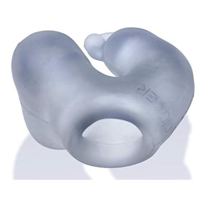 Meatlocker is Oxballs hardcore chastity gear. Its super-stretchy rubber and silicone blend is Oxballs first full-cover chastity device that wraps around the penis and scrotum. It’s easy to put on + comfortable for long-term wear. It stretches to fit and grips you like a glove. It’s got the feel of warm silicone the strength and stretch of TPR and the look of a double-pierced penis.