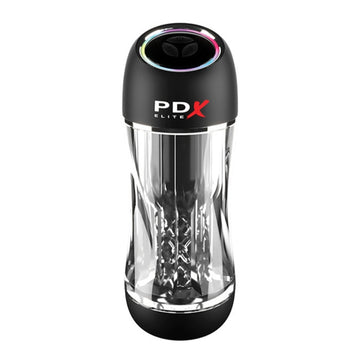 Lady Jane Adult Sex Shop | PDX Elite Viewtube Pro Vibrating Masturbator Clear/Black