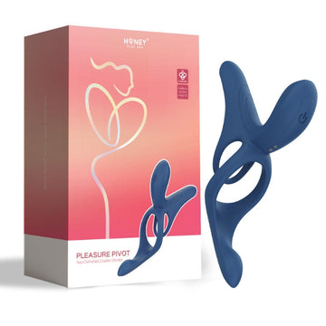 Lady Jane Adult Sex Shop | Pleasure Pivot Couples Vibrator - Blue (App)(USB)