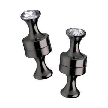 Surround your most sensitive parts with magnetic pressure! The Power Pins can be applied to nipples, labia, scrotum, and more. Use them during solo or partner play to create an unforgettable aesthetic and a painful pinch of pleasure. The ultra-powerful magnets will be drawn to each other on either side of your delicate flesh, acting as a pair of clamps that feel as good as they look. They have diamantes on the ends to add to the sexy look.