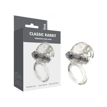 One of our most popular couples cock rings. Replaceable batteries, with a little rabbit attached. Stretchy ring to fit most sizes. Great used as a couples product for intense vibration on the women's clitoris.