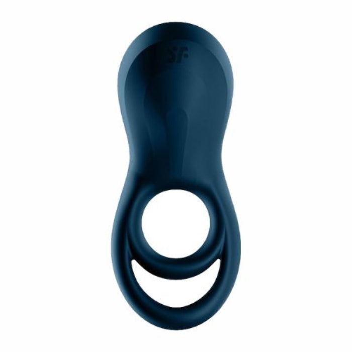 Lady Jane Adult Sex Shop | Satisfyer Epic Duo Vibrating Cock Ring - Blue