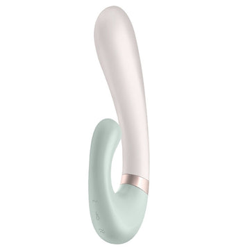 There is a powerful motor in its long, slightly voluminous shaft and a clitoral stimulator that seduces your hot spots with deep vibrations. Its curved shape not only ensures intense, deep G-spot stimulation but also generous clitoral stimulation. Its shaft can be heated up to 102.2 °F (39°C), which increases your pleasurable sensations.