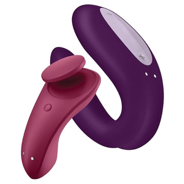 The Satisfyer Partner Box 1 is the perfect gift for you and your partner to explore together. The exciting box contains both the Double Joy partner vibrator and the Sexy Secret panty vibrator. Both can be controlled by the free satisfyer app. the free Satisfyer Connect app provides you with functions such as remote control via Bluetooth, music vibes, ambient vibes or a vibration designer.