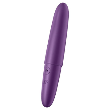 The Satisfyer Ultra Power Bullet 6 is a mini vibrator. The powerful motor generates deep vibrations that pleasure your erogenous zones. Its rounded tip is especially wonderful for clitoral stimulation. The vibration program with 5 speeds and 7 vibration patterns gives you a variety of sensations and can also be controlled easily via intuitive one-touch operation.