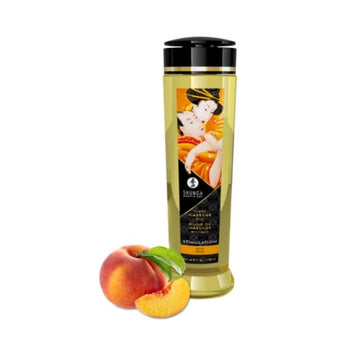 Lady Jane Adult Sex Shop | Shunga Massage Oil - Stimulation Peach (240ml) | Best Sellers, Brand_Shunga, Category_Lubes