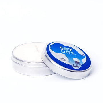A range of natural soy based aromatherapy body candles. SoyLites takes pride in innovating eco-authentic products that your skin will love, while engaging your mind, body and spirit. Starry skies African travel lite with melissa & lavender.