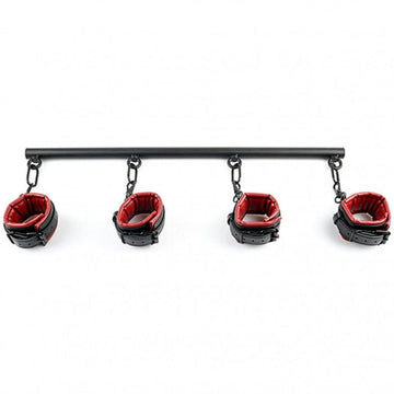 Lady Jane Adult Sex Shop | Sportsheets Spreader Bar & Hand Cuffs - Saffron | Bondage / Bdsm, Bondage Restraints,