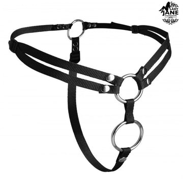Lady Jane Adult Sex Shop | Strap On Vibrator Harness Unity Double Penetration | adult sex toys, Category_Sex Toys,