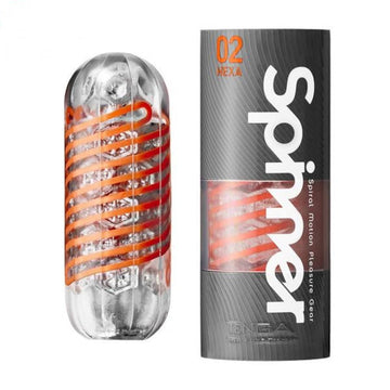 An all-new internal coil makes the SPINNER twist as you insert, sending unbelievable sensations with each stroke! Enjoy a unique sensation like none other. Transparent, reusable masturbator with an integrated coil that causes the masturbator to twist during penetration (Internal Coil Mechanism). The pleasure tunnel has a pronounced texture inside.